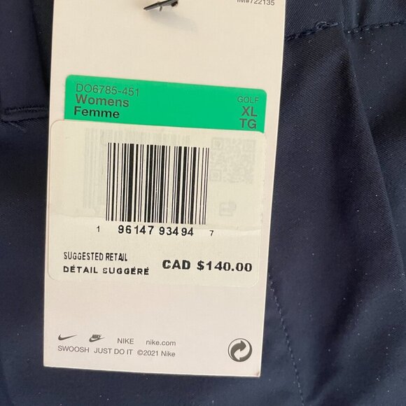 Nike Dri-FIT Tour Women's Golf Blue Pants sz XL - Picture 3 of 9